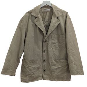 Atlantic Rancher Men's M Tan 100% Cotton Chore Coat Outdoor Waterproof